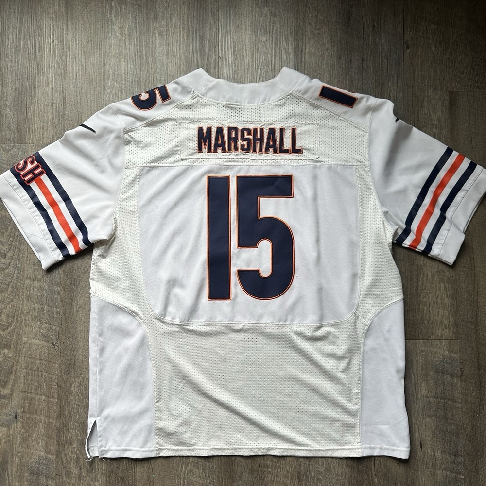 Nike Stitched On Field Brandon Marshall Chicago Bears Men's White‎ #15 Jersey 56